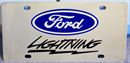 Ford F-150 Lightning Black s/s plate